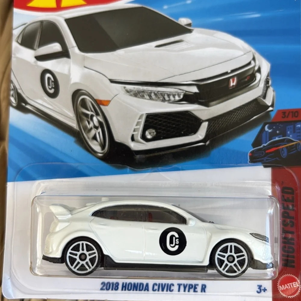 White 2018 Honda Civic Type R Hot Wheels Car Hotwheels Diecast 2026 New
